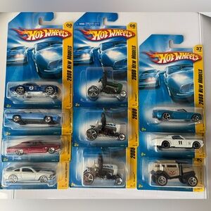 Hot Wheels 2008 New Models Lot Of 10 One Duplicate Chevelle Shelby Dragtor